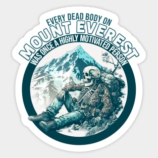 Mount Everest Demotivational Sticker